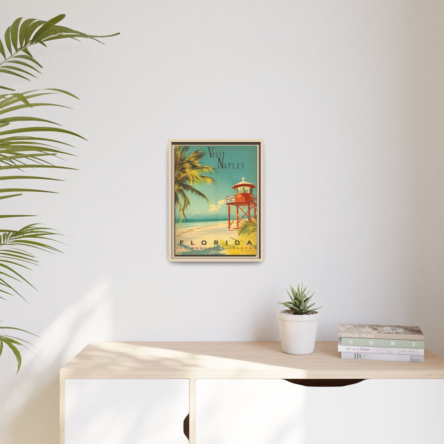 Naples Florida Vintage Beach Poster | Museum-Quality Fine Art Print