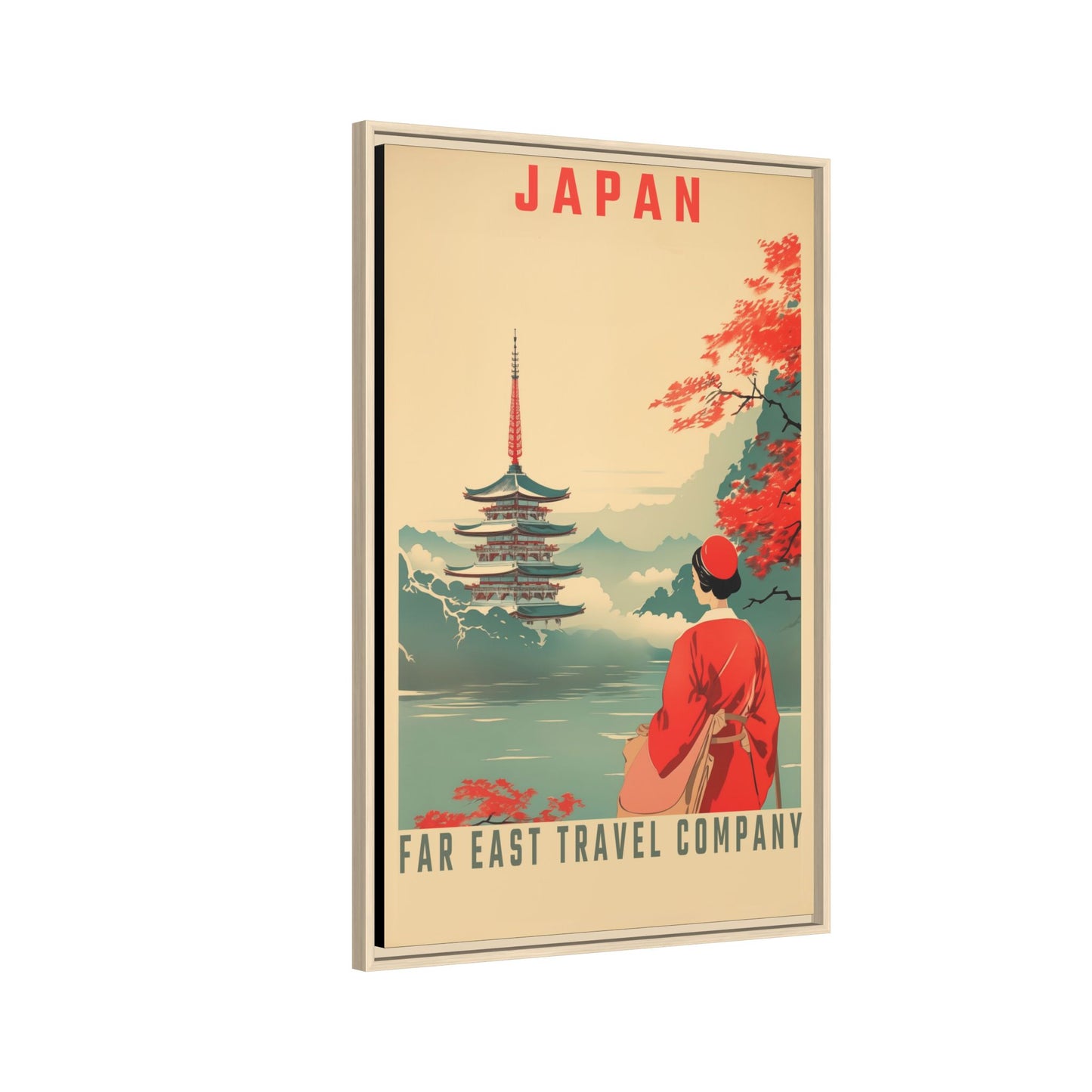 Japan Far East Travel Company Vintage Poster | Museum-Quality Fine Art Print