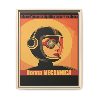 Donna Meccanica Retro Sci-Fi Vintage Poster | Museum-Quality Fine Art Print
