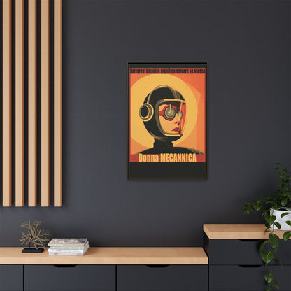 Donna Meccanica Retro Sci-Fi Vintage Poster | Museum-Quality Fine Art Print