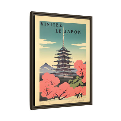 Visitez le Japon Japanese Travel Vintage Poster | Museum-Quality Fine Art Print