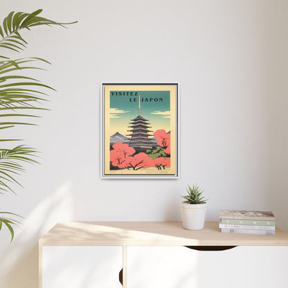 Visitez le Japon Japanese Travel Vintage Poster | Museum-Quality Fine Art Print
