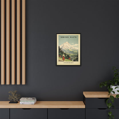 Swiss Alps Vintage Travel Poster | Fine Art Print