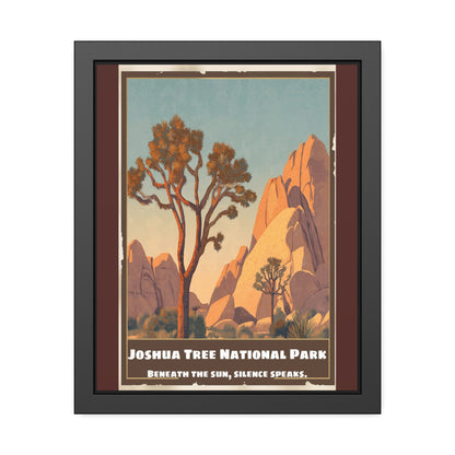 Framed Poster — Joshua Tree National Park Vintage Travel Art