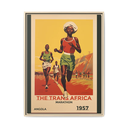 Trans-Africa Marathon 1957 Vintage Poster | Fine Art Print