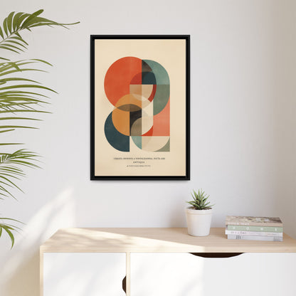 Abstract Geometric Art Print Vintage Poster | Museum-Quality Fine Art Print