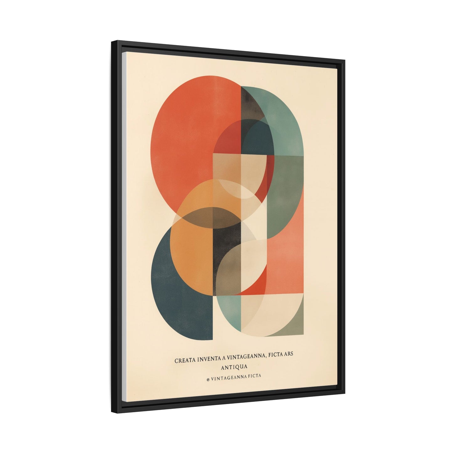 Abstract Geometric Art Print Vintage Poster | Museum-Quality Fine Art Print