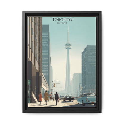 Toronto CN Tower Vintage Travel Poster | Museum-Quality Fine Art Print