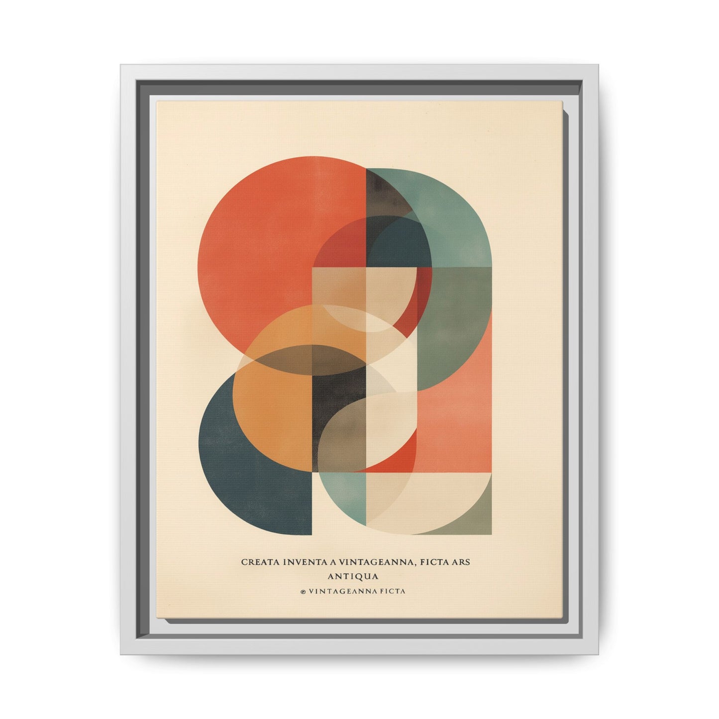 Abstract Geometric Art Print Vintage Poster | Museum-Quality Fine Art Print