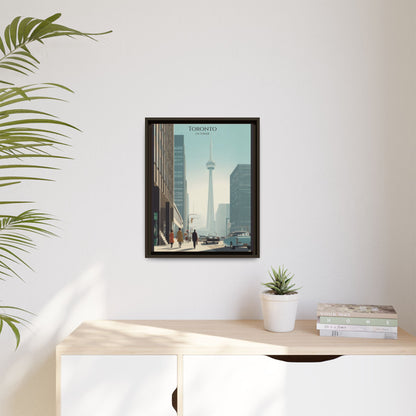 Toronto CN Tower Vintage Travel Poster | Museum-Quality Fine Art Print