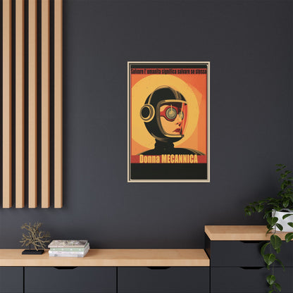Donna Meccanica Retro Sci-Fi Vintage Poster | Museum-Quality Fine Art Print