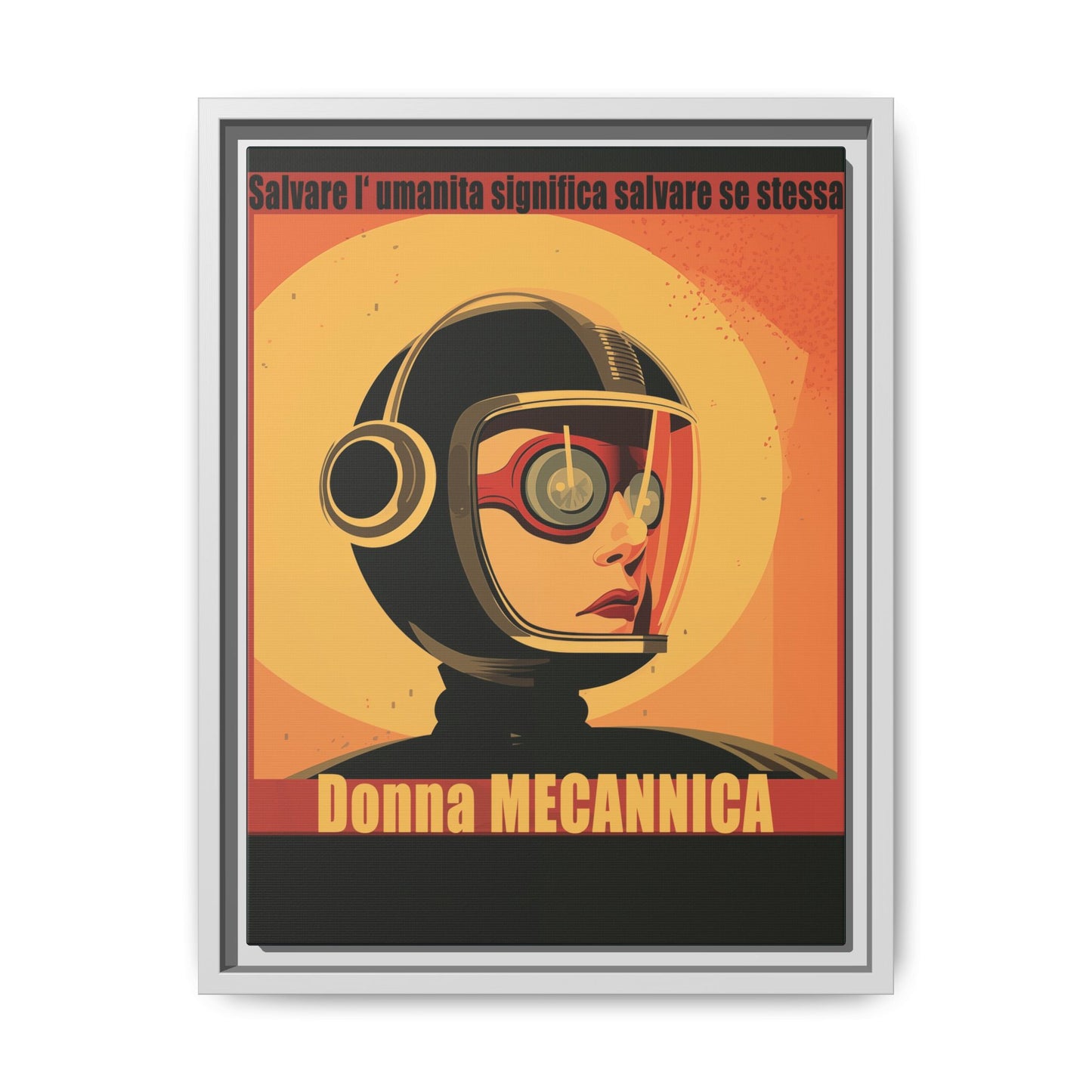 Donna Meccanica Retro Sci-Fi Vintage Poster | Museum-Quality Fine Art Print