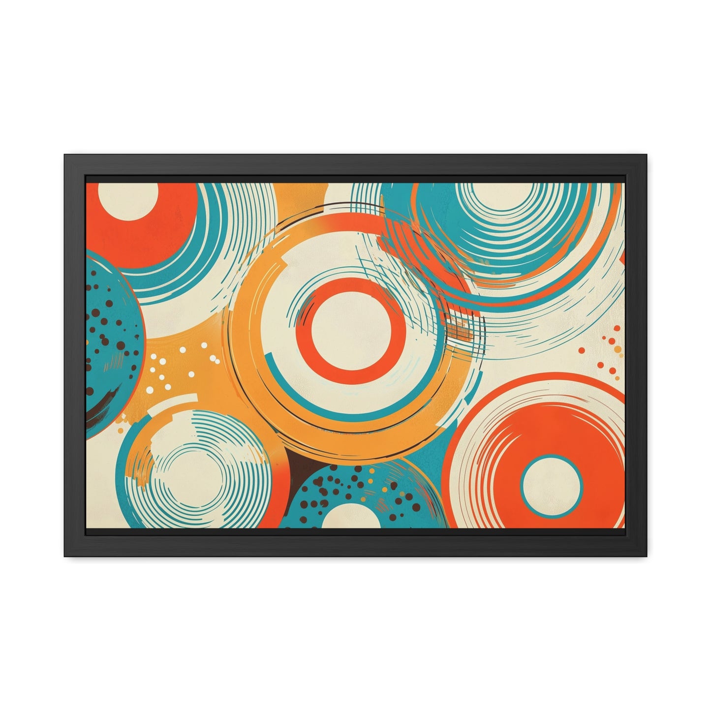 Modern Geometric Wall Art – Framed Abstract Poster for Home Decor