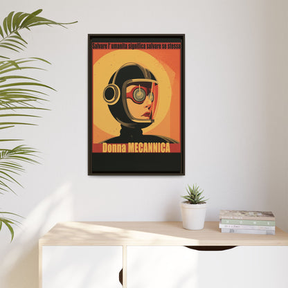 Donna Meccanica Retro Sci-Fi Vintage Poster | Museum-Quality Fine Art Print
