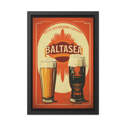 Vintage Beer Poster - Baltasea Brewing Company Art Print Framed Posters