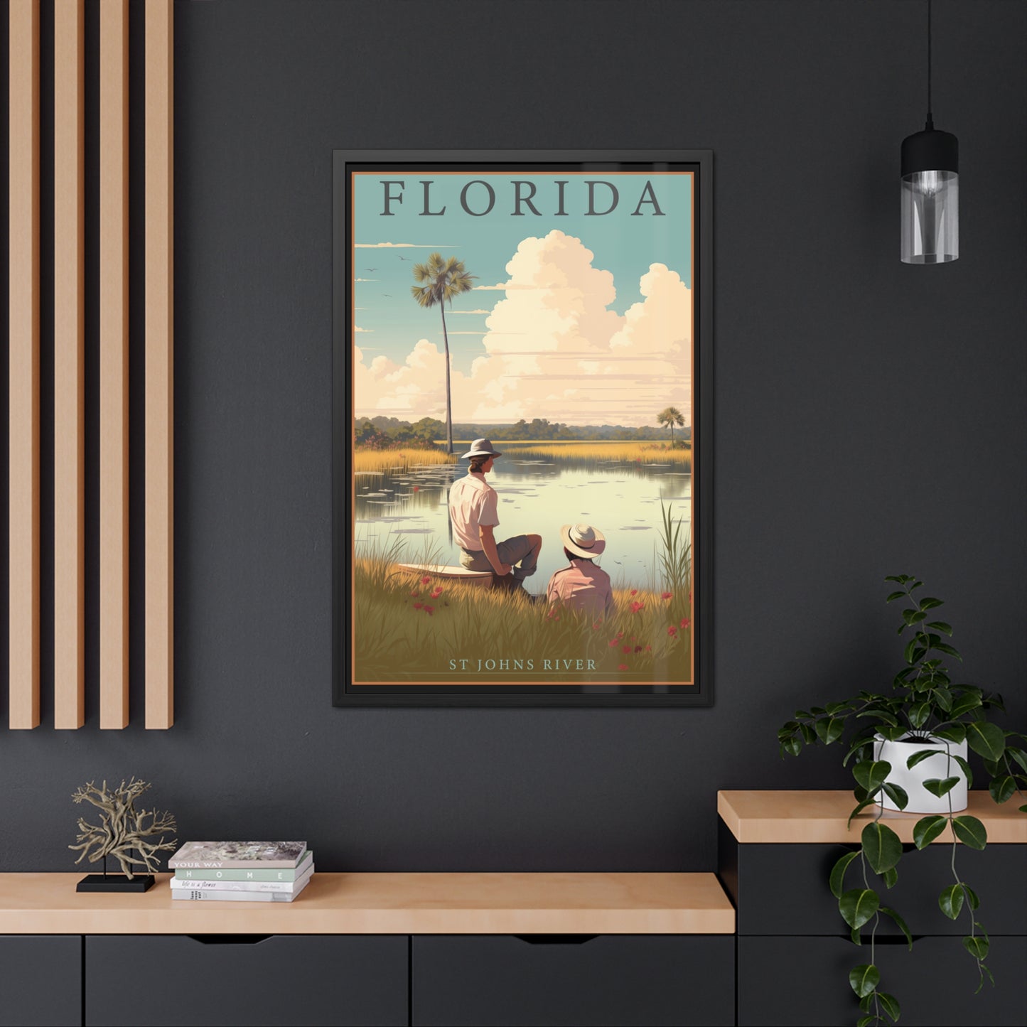 Vintage St. Johns River Wall Art – Timeless Florida Serenity