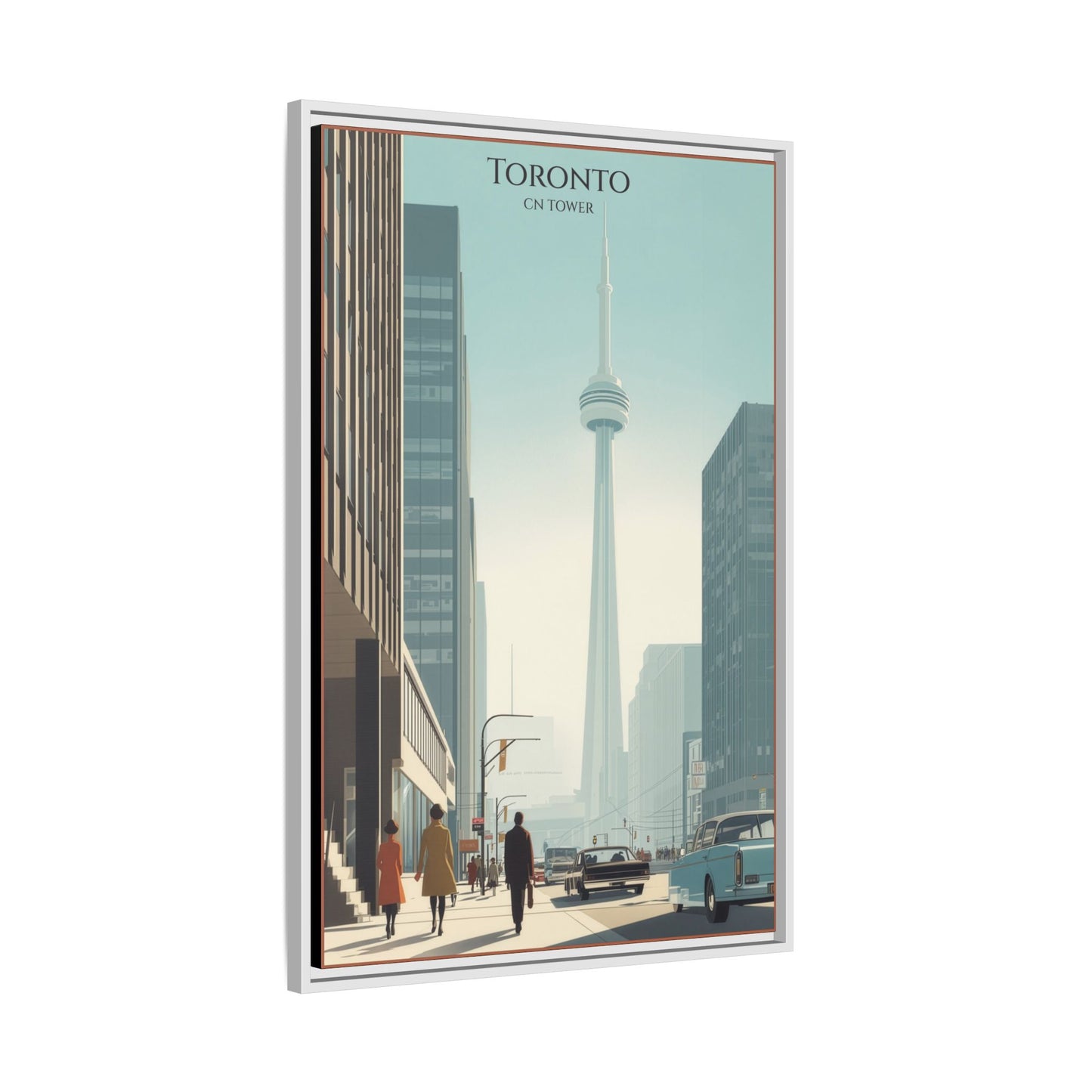 Toronto CN Tower Vintage Travel Poster | Museum-Quality Fine Art Print