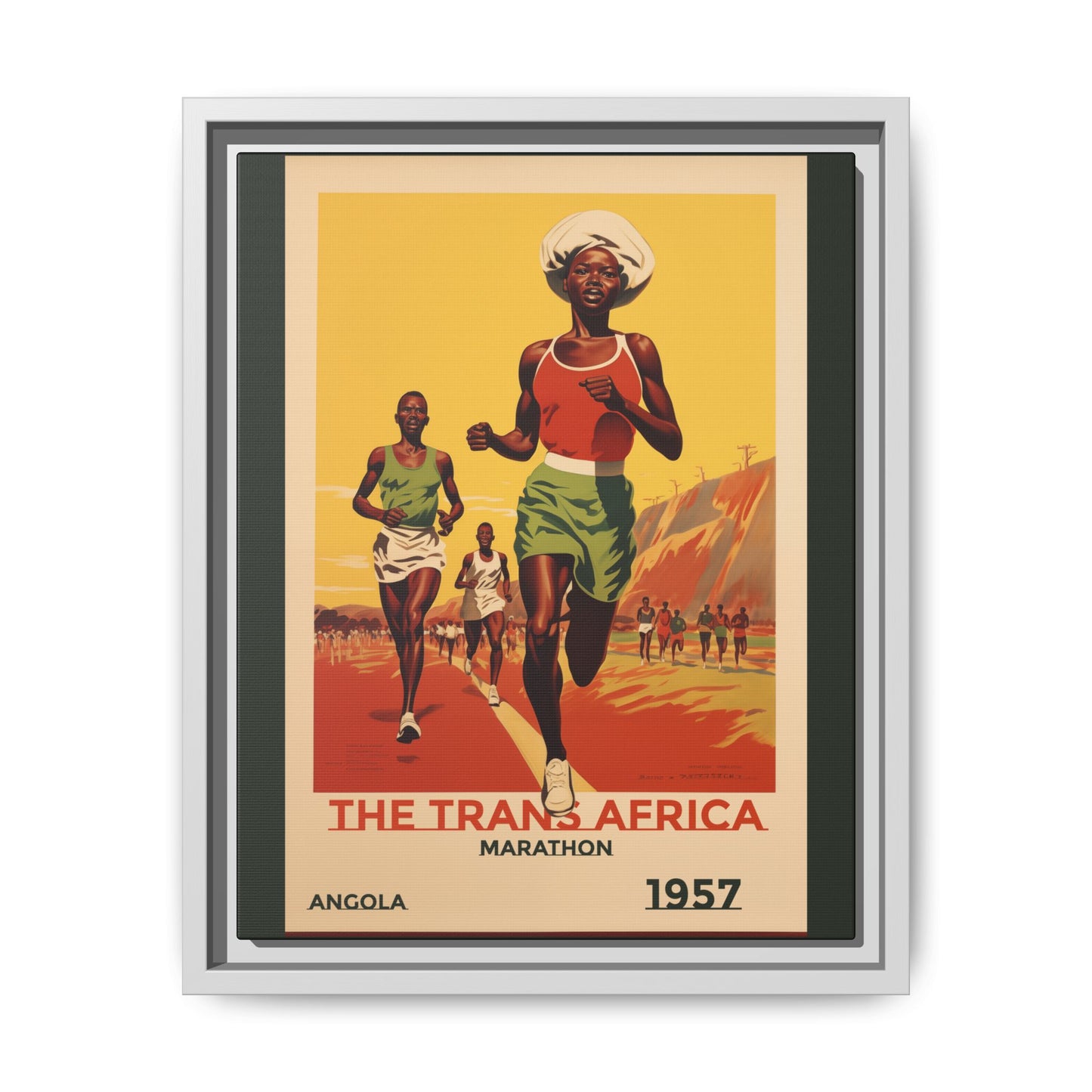 Trans-Africa Marathon 1957 Vintage Poster | Fine Art Print