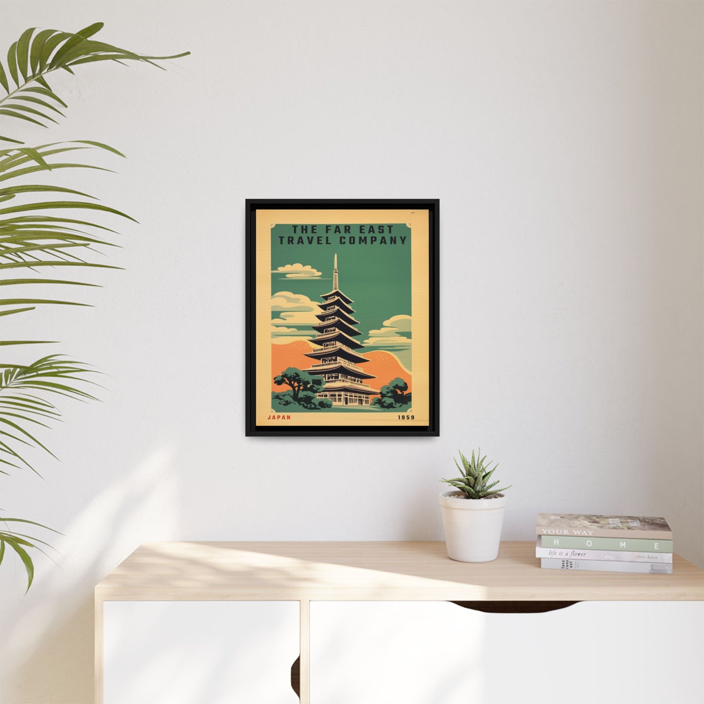Japan Pagoda Vintage Poster | Museum-Quality Fine Art Print