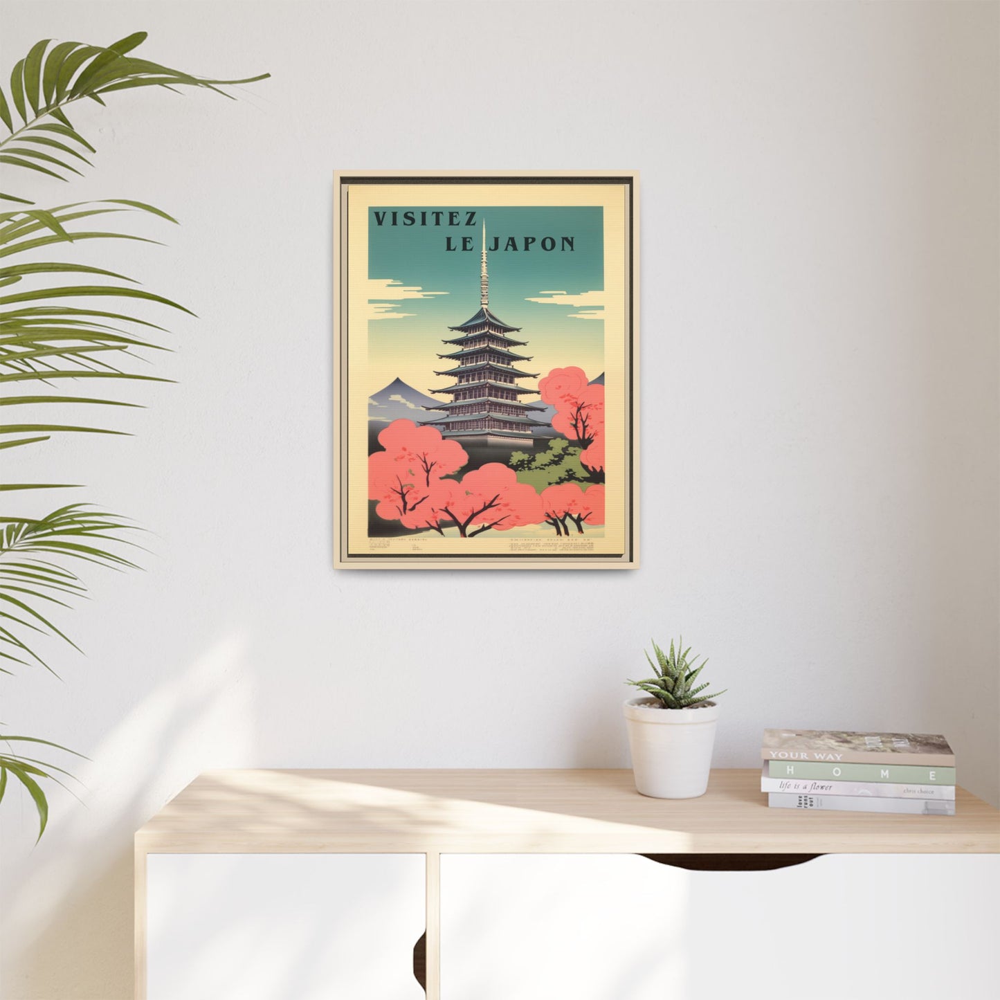 Visitez le Japon Japanese Travel Vintage Poster | Museum-Quality Fine Art Print