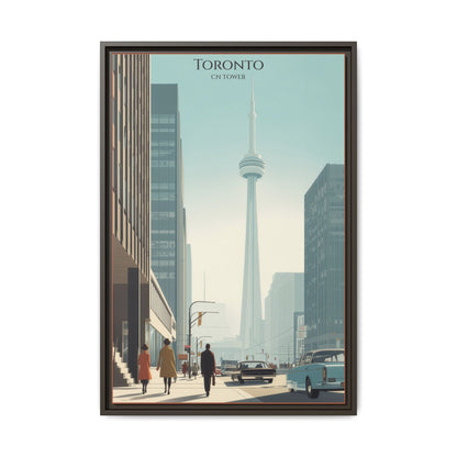 Toronto CN Tower Vintage Travel Poster | Museum-Quality Fine Art Print