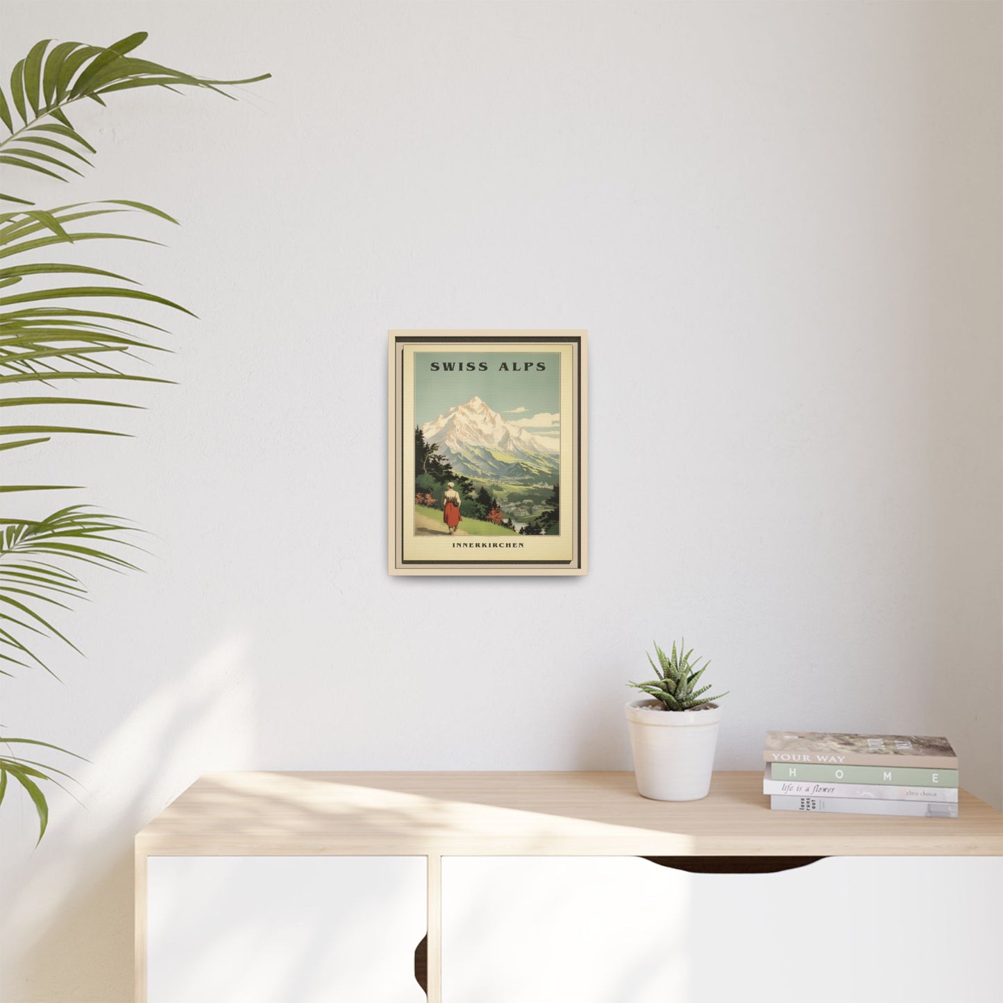 Swiss Alps Vintage Travel Poster | Fine Art Print