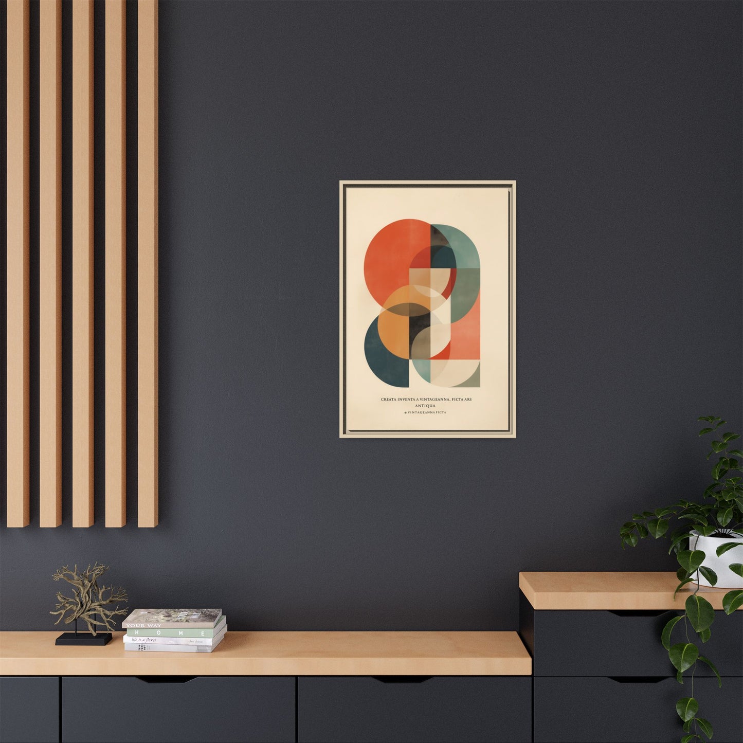Abstract Geometric Art Print Vintage Poster | Museum-Quality Fine Art Print