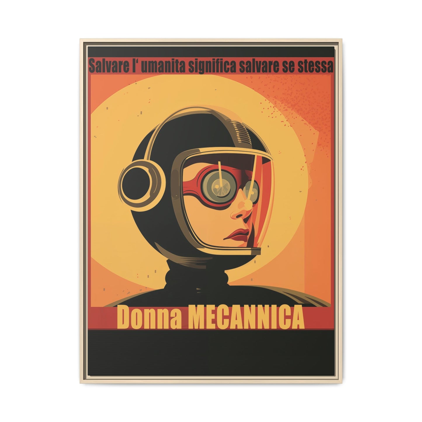 Donna Meccanica Retro Sci-Fi Vintage Poster | Museum-Quality Fine Art Print