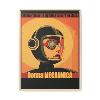 Donna Meccanica Retro Sci-Fi Vintage Poster | Museum-Quality Fine Art Print