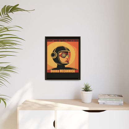 Donna Meccanica Retro Sci-Fi Vintage Poster | Museum-Quality Fine Art Print