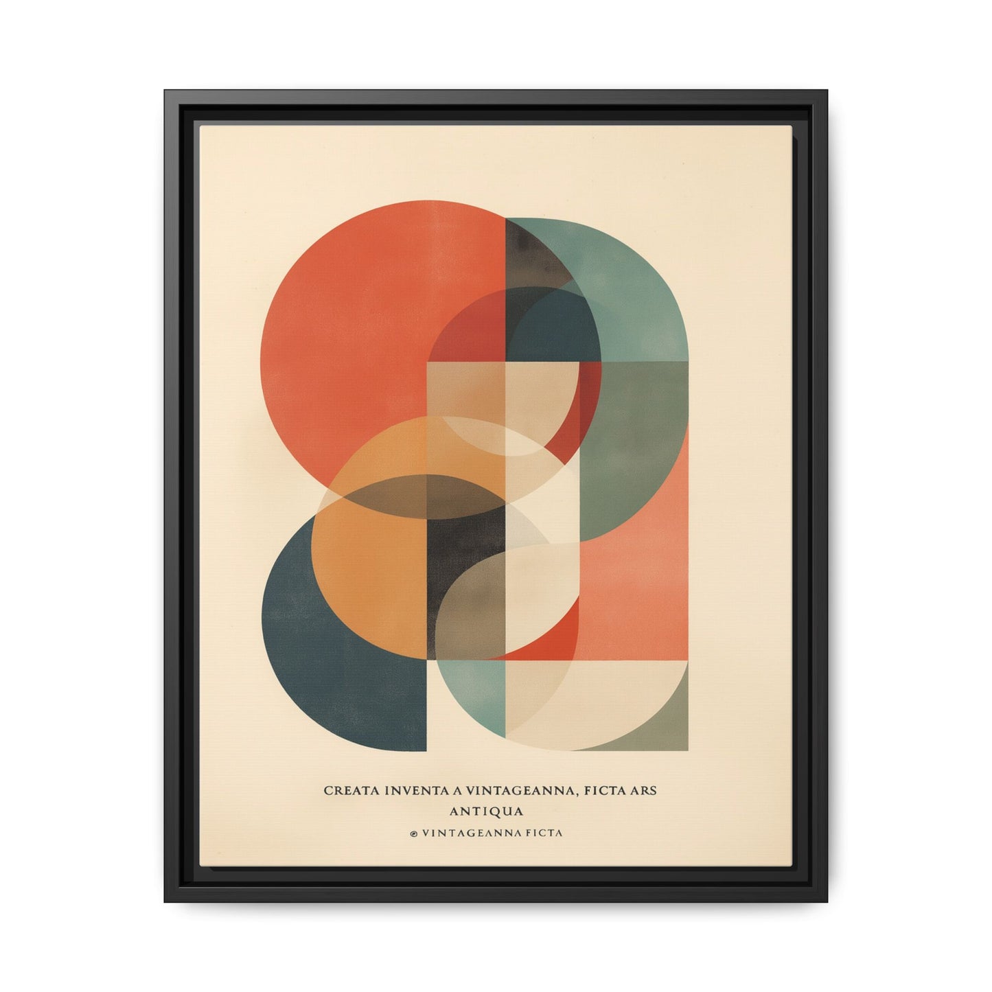 Abstract Geometric Art Print Vintage Poster | Museum-Quality Fine Art Print