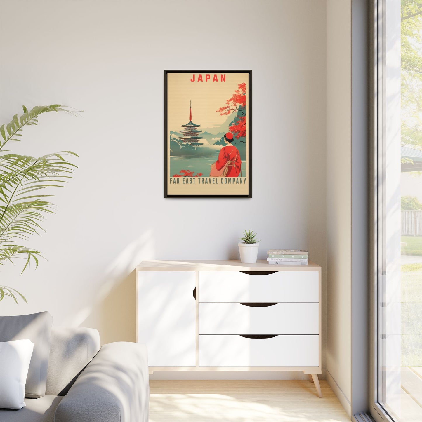 Japan Far East Travel Company Vintage Poster | Museum-Quality Fine Art Print