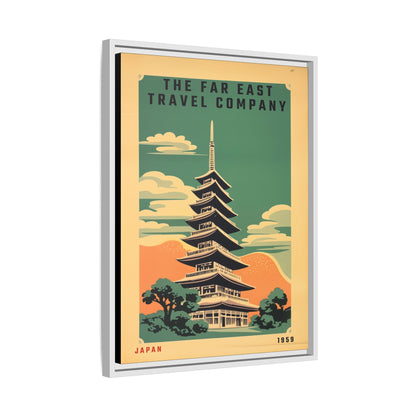Japan Pagoda Vintage Poster | Museum-Quality Fine Art Print