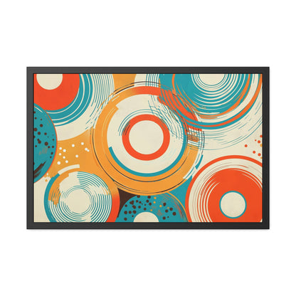 Modern Geometric Wall Art – Framed Abstract Poster for Home Decor