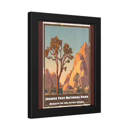 Framed Poster — Joshua Tree National Park Vintage Travel Art