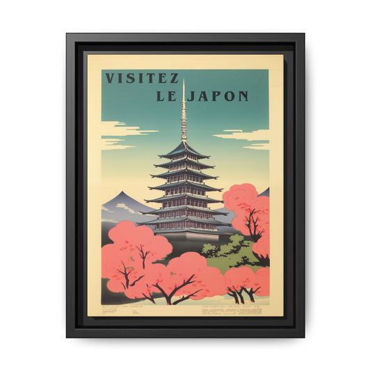 Visitez le Japon Japanese Travel Vintage Poster | Museum-Quality Fine Art Print