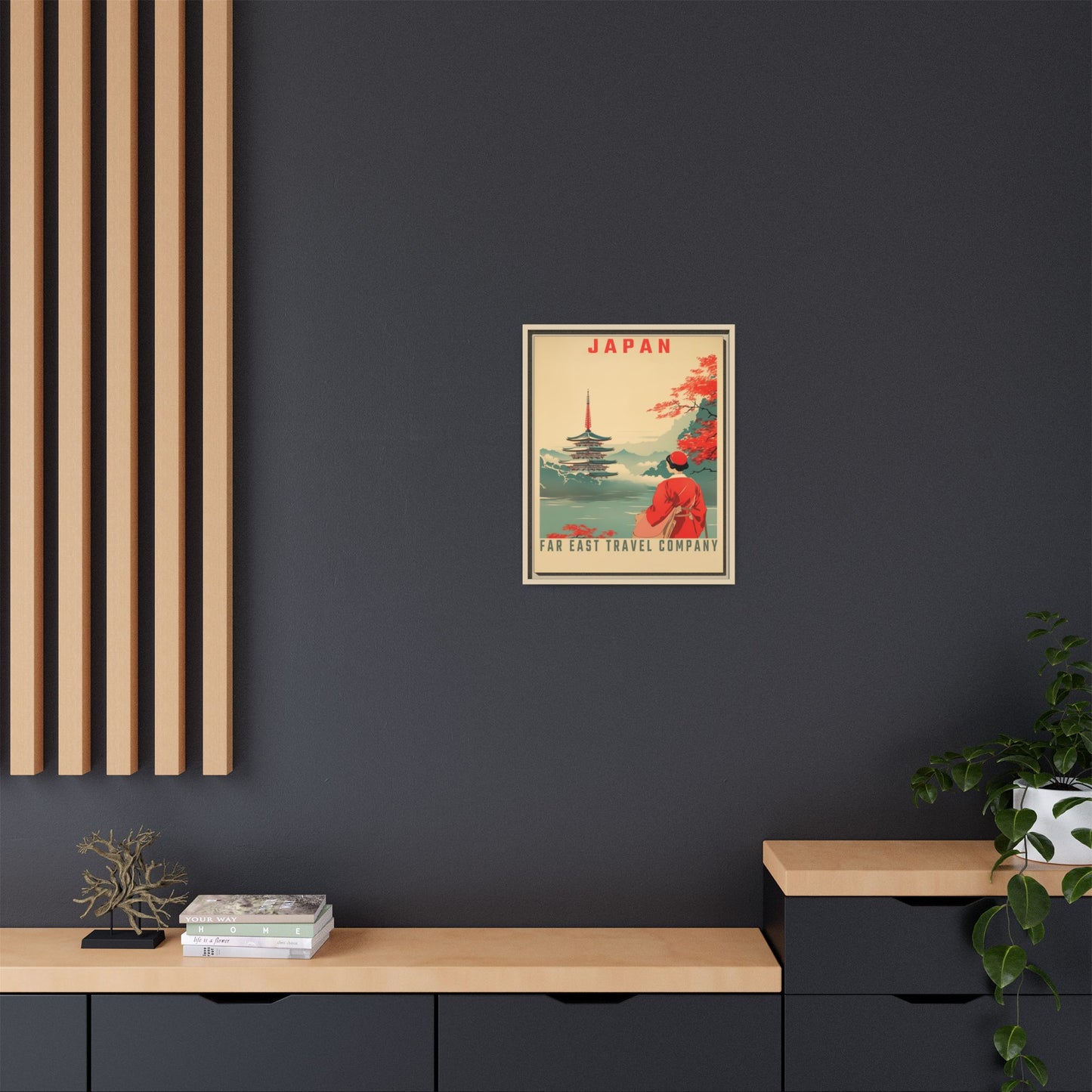 Japan Far East Travel Company Vintage Poster | Museum-Quality Fine Art Print