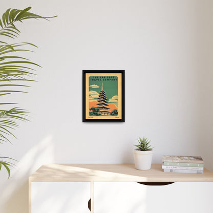 Japan Pagoda Vintage Poster | Museum-Quality Fine Art Print