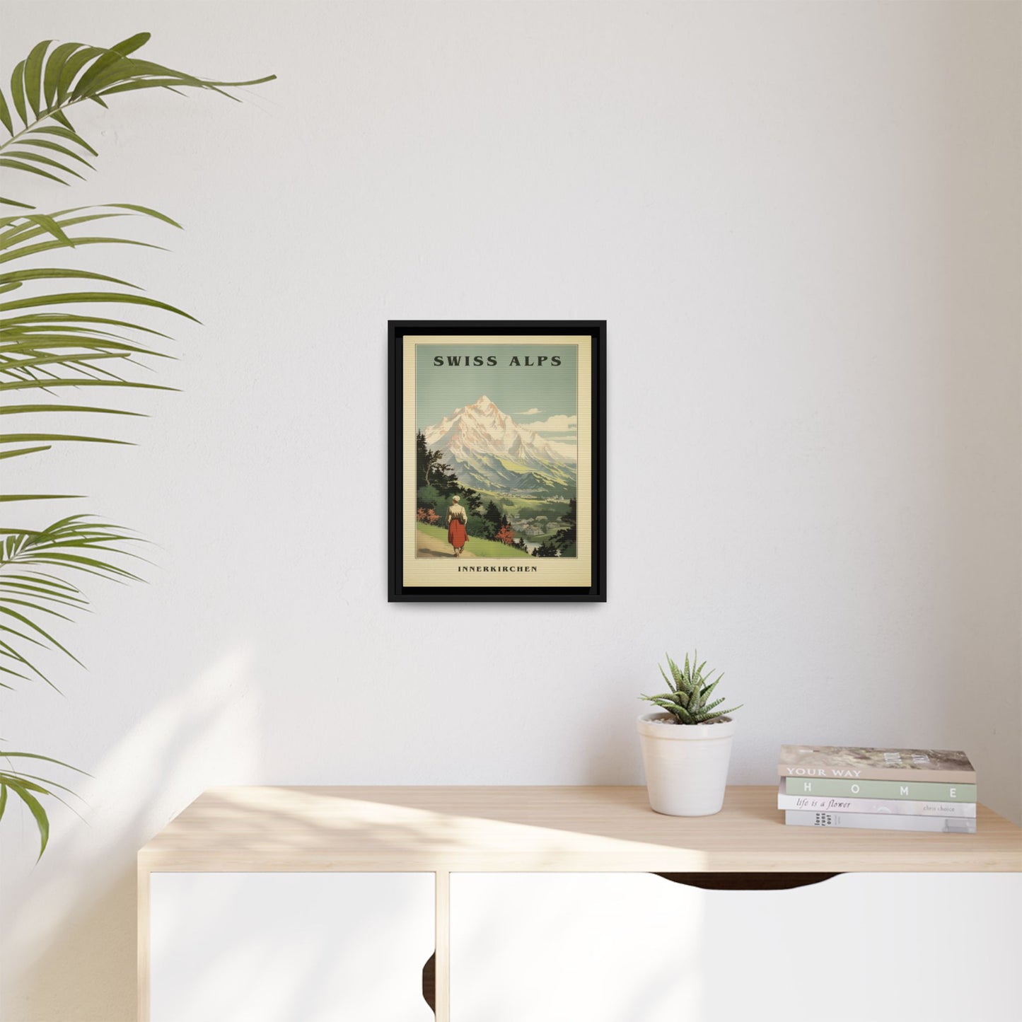 Swiss Alps Vintage Travel Poster | Fine Art Print