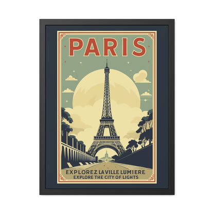 Vintage Paris Framed Poster - Travel Wall Art