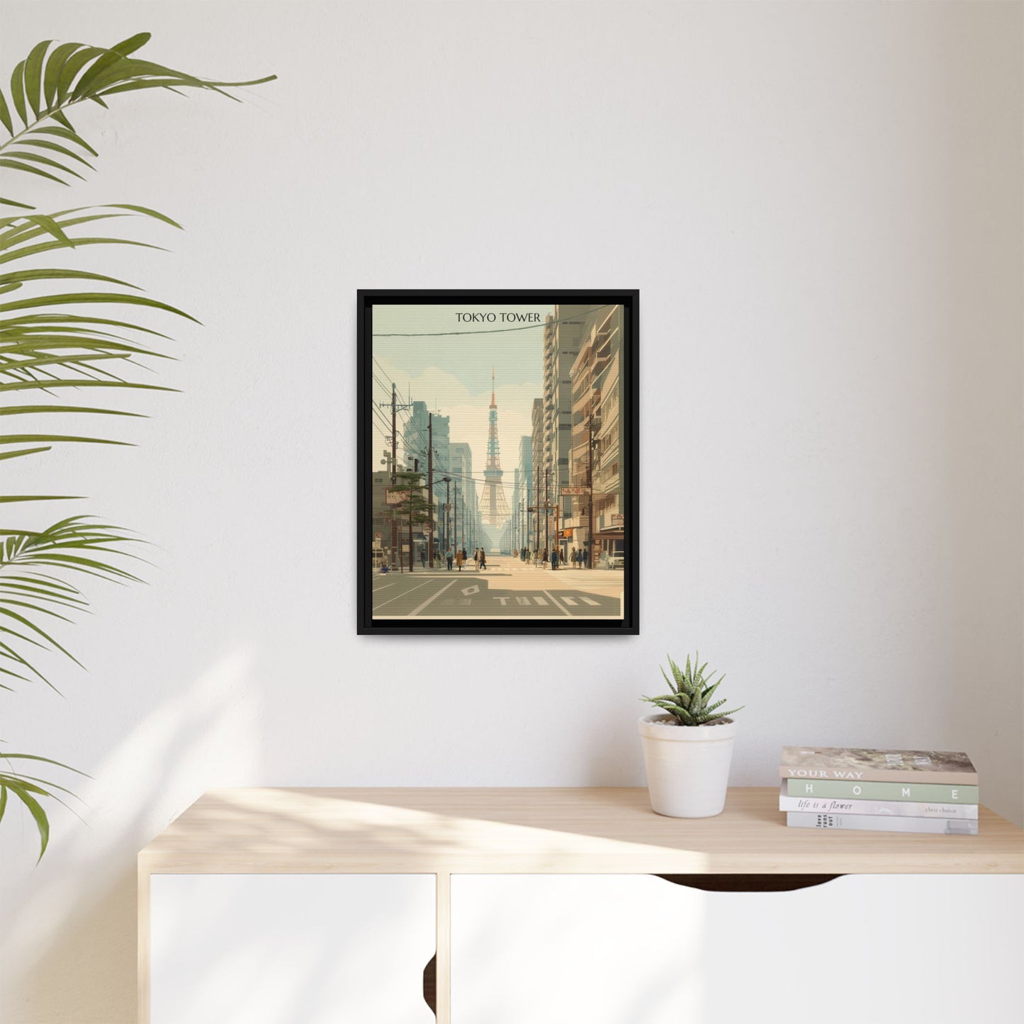 Tokyo Tower Vintage Travel Poster | Museum-Quality Fine Art Print