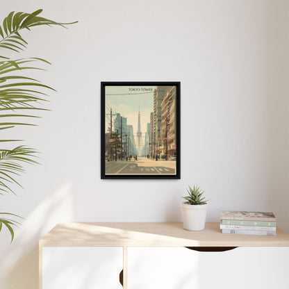 Tokyo Tower Vintage Travel Poster | Museum-Quality Fine Art Print