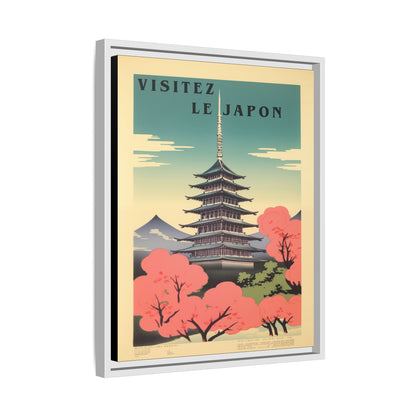 Visitez le Japon Japanese Travel Vintage Poster | Museum-Quality Fine Art Print