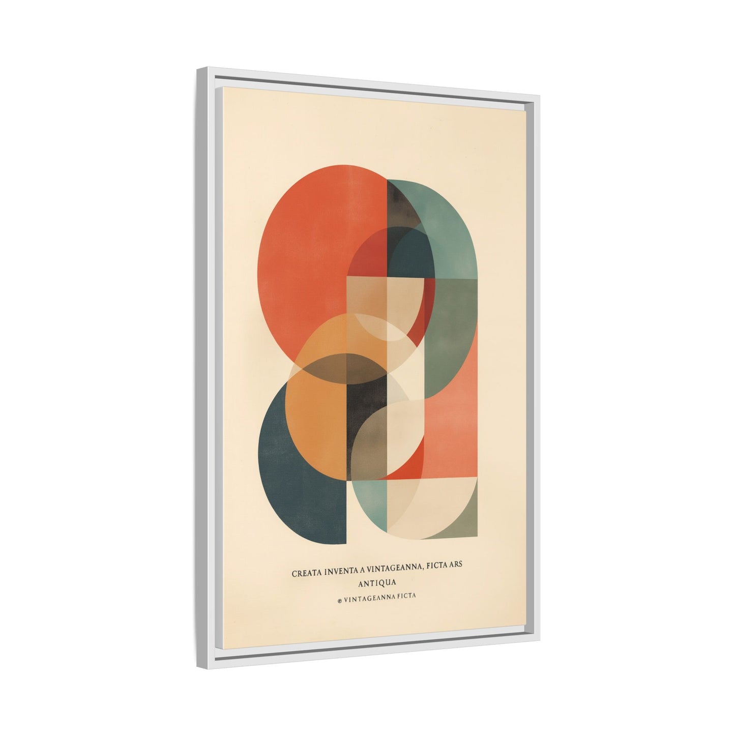 Abstract Geometric Art Print Vintage Poster | Museum-Quality Fine Art Print