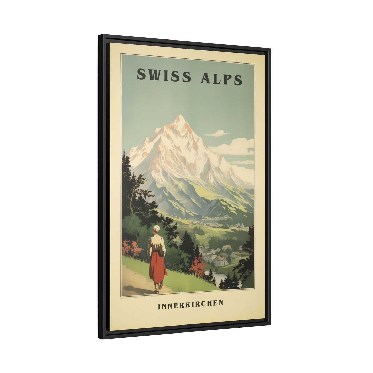 Swiss Alps Vintage Travel Poster | Fine Art Print