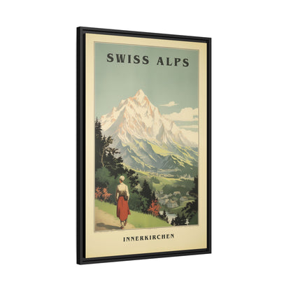 Swiss Alps Vintage Travel Poster | Fine Art Print