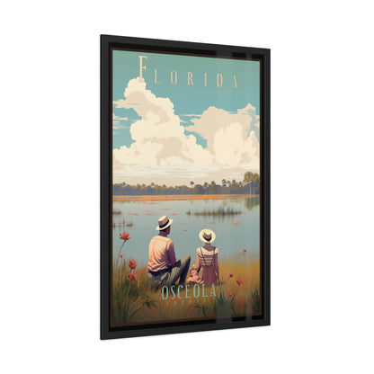 Vintage Florida Lakeside Wall Art posters – Osceola County Retro Charm