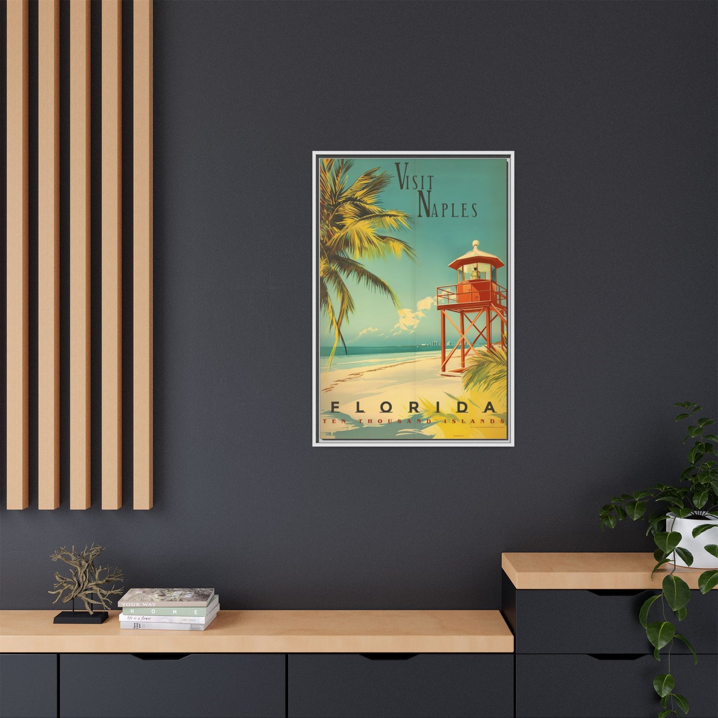 Naples Florida Vintage Beach Poster | Museum-Quality Fine Art Print