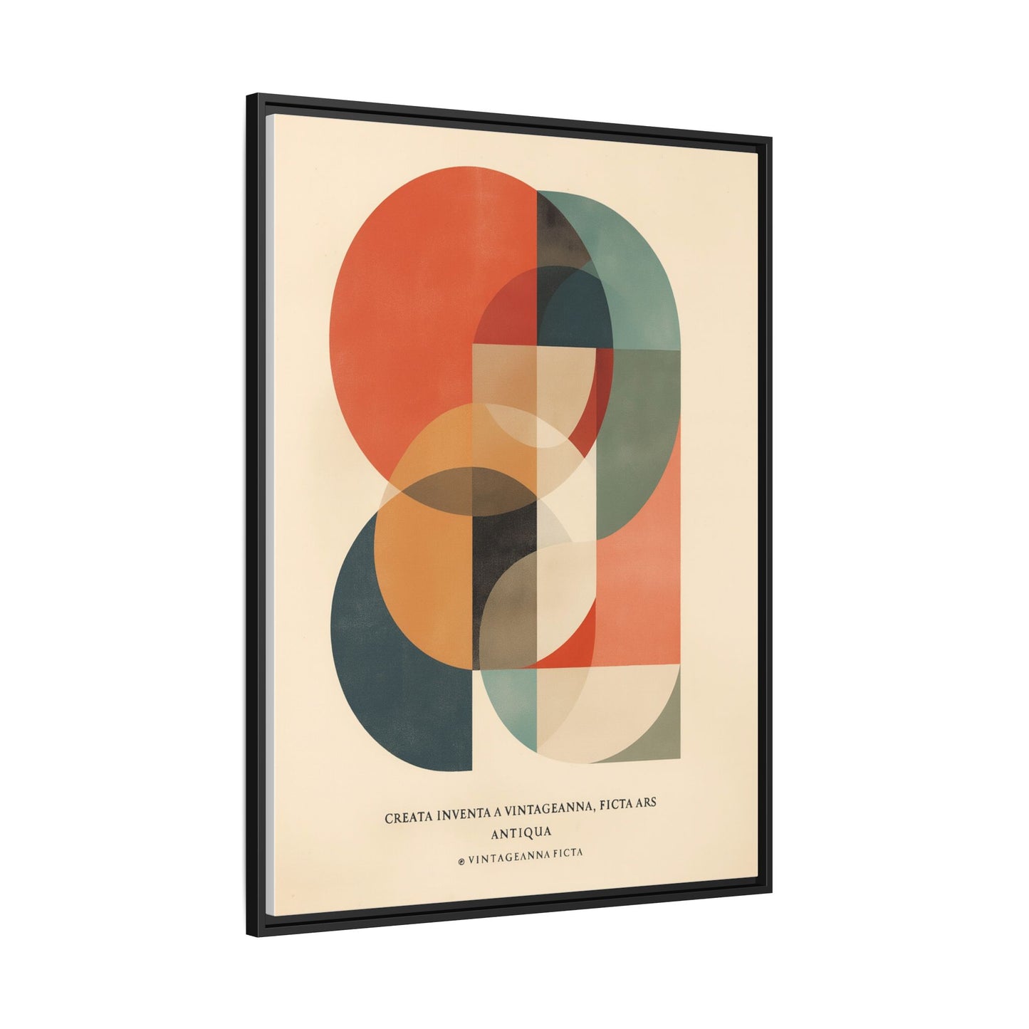 Abstract Geometric Art Print Vintage Poster | Museum-Quality Fine Art Print