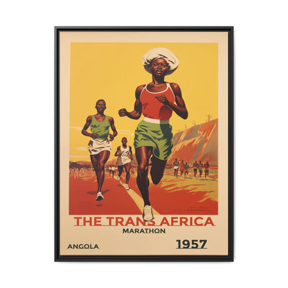 Trans-Africa Marathon 1957 Vintage Poster | Fine Art Print